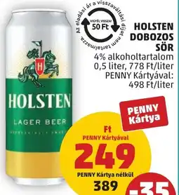 PENNY Holsten dobozos sör ajánlat