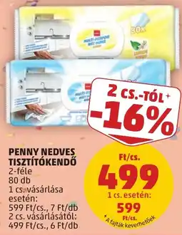 PENNY Penny nedves tisztítókendő ajánlat