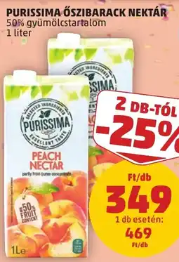 PENNY Purissima őszibarack nektár ajánlat
