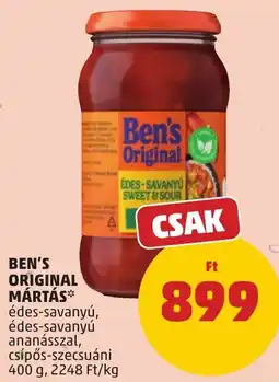 PENNY Ben's original mártás* ajánlat