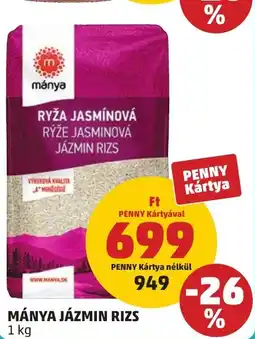PENNY Mánya jázmin rizs ajánlat