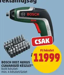 PENNY Bosch ixo7 akkus csavarozó készlet ajánlat