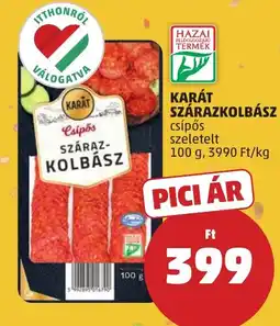 PENNY Karát csípős száraz-kolbász ajánlat