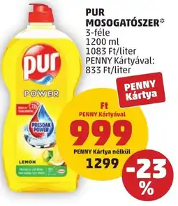 PENNY Pur mosogatószer ajánlat