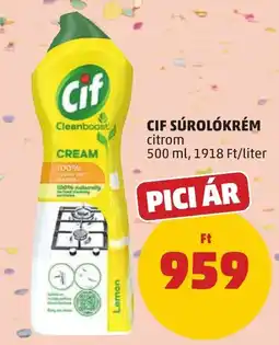 PENNY Cif súrolókrém citrom ajánlat