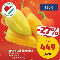 PENNY Hazai lecsópaprika ajánlat