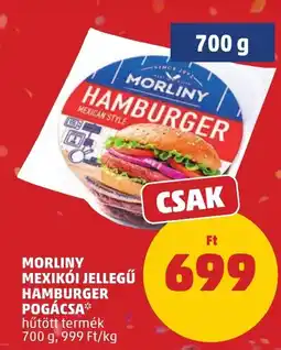 PENNY Morliny mexikói jellegű hamburger pogácsa ajánlat