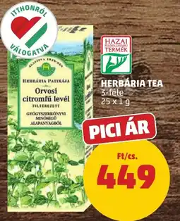 PENNY Herbária tea ajánlat