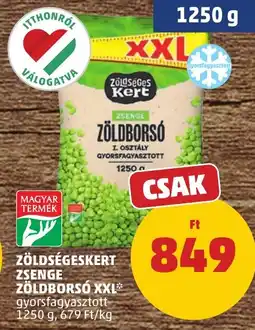 PENNY Zöldségeskert zsenge zöldborsó xxl ajánlat