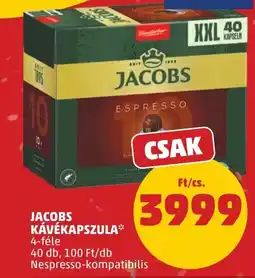 PENNY Jacobs kávékapszula* ajánlat