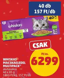 PENNY Whiskas macskaeledel multipack ajánlat