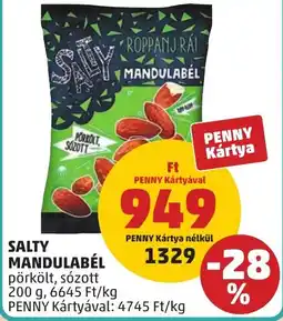 PENNY Salty mandulabél ajánlat