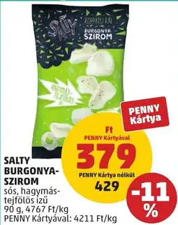 PENNY Salty burgonya-szirom ajánlat