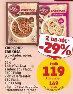 PENNY Crip Crop zabkása ajánlat