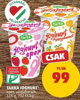 PENNY Tarka joghurt eper, sárgabarack ajánlat
