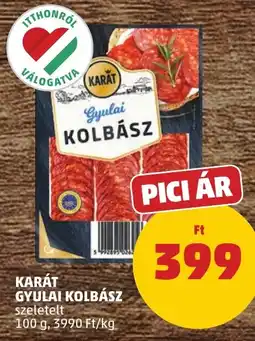 PENNY Karát gyulai kolbász ajánlat