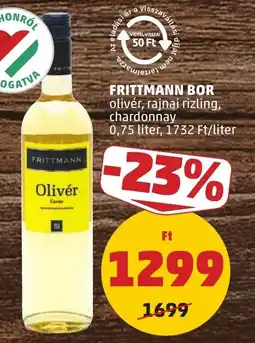 PENNY Frittmann olivér, rajnai rizling, chardonnay ajánlat
