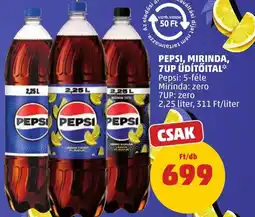 PENNY Pepsi, mirinda, 7up üdítőital ajánlat