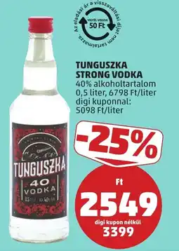 PENNY Tunguszka strong vodka ajánlat