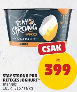 PENNY Stay strong pro réteges joghurt mangós ajánlat