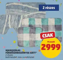 PENNY Mikroszálas fürdőszobaszőnyeg szett ajánlat