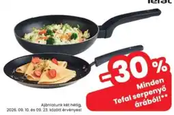 Interspar Tefal serpenyő ajánlat