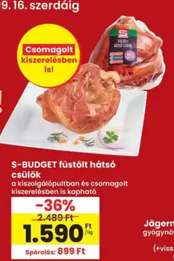 Interspar S-budget füstölt hátsó csülök ajánlat
