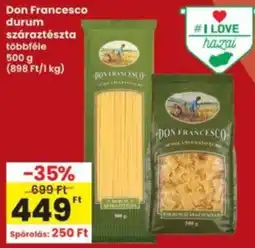 Interspar Don francesco durum száraztészta ajánlat