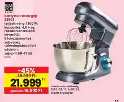 Interspar SimpeX Basic konyhai robotgép ajánlat