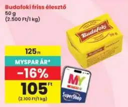 Interspar Budafoki friss élesztő ajánlat