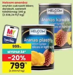 Interspar Helcom ananász ajánlat