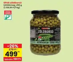 Interspar spar zöldborsó ajánlat