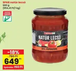Interspar spar natúr lecsó ajánlat