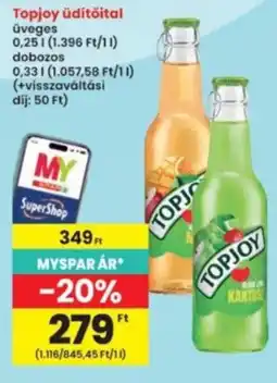 Interspar Topjoy üdítőital ajánlat