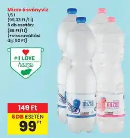 Interspar Mizse ásványvíz ajánlat