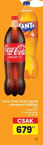 Interspar Coca-Cola, Fanta, Sprite szénsavas üdítőital ajánlat