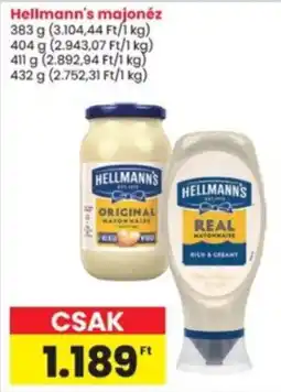 Interspar Hellmann's majonéz ajánlat