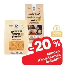 Interspar It's Us greta's corn pasta ajánlat