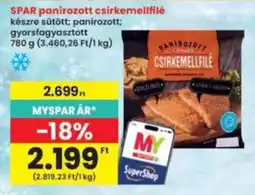 Interspar spar panírozott csirkemellfilé ajánlat