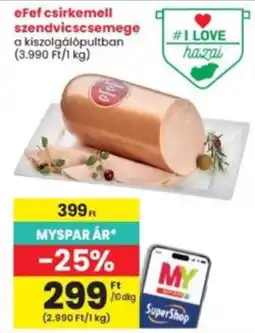 Interspar efef csirkemell szendvicscsemege ajánlat