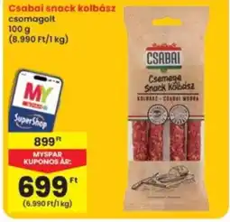 Interspar Csabai snack kolbász ajánlat