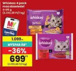 Interspar whiskas macskaeledel ajánlat