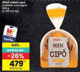 Interspar spar vidéki cipó ajánlat