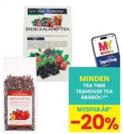 Interspar Tea Time Teahouse tea ajánlat