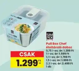Interspar SimPex color pull box chef ételtároló doboz ajánlat