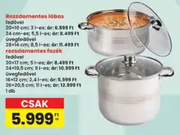 Interspar Rozsdamentes lábas ajánlat