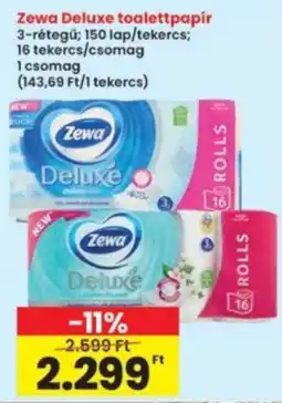 Interspar Zewa deluxe toalettpapír ajánlat