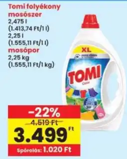 Interspar Tomi folyékony mosószer ajánlat