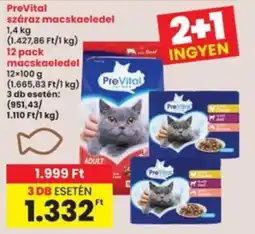 Interspar PreVital száraz macskaeledel ajánlat