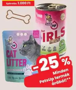 Interspar PetsUp cat litter ajánlat